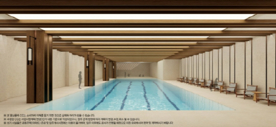 '아크로 베스티뉴' 단지 내 수영장 조감도. [DL이앤씨 제공]